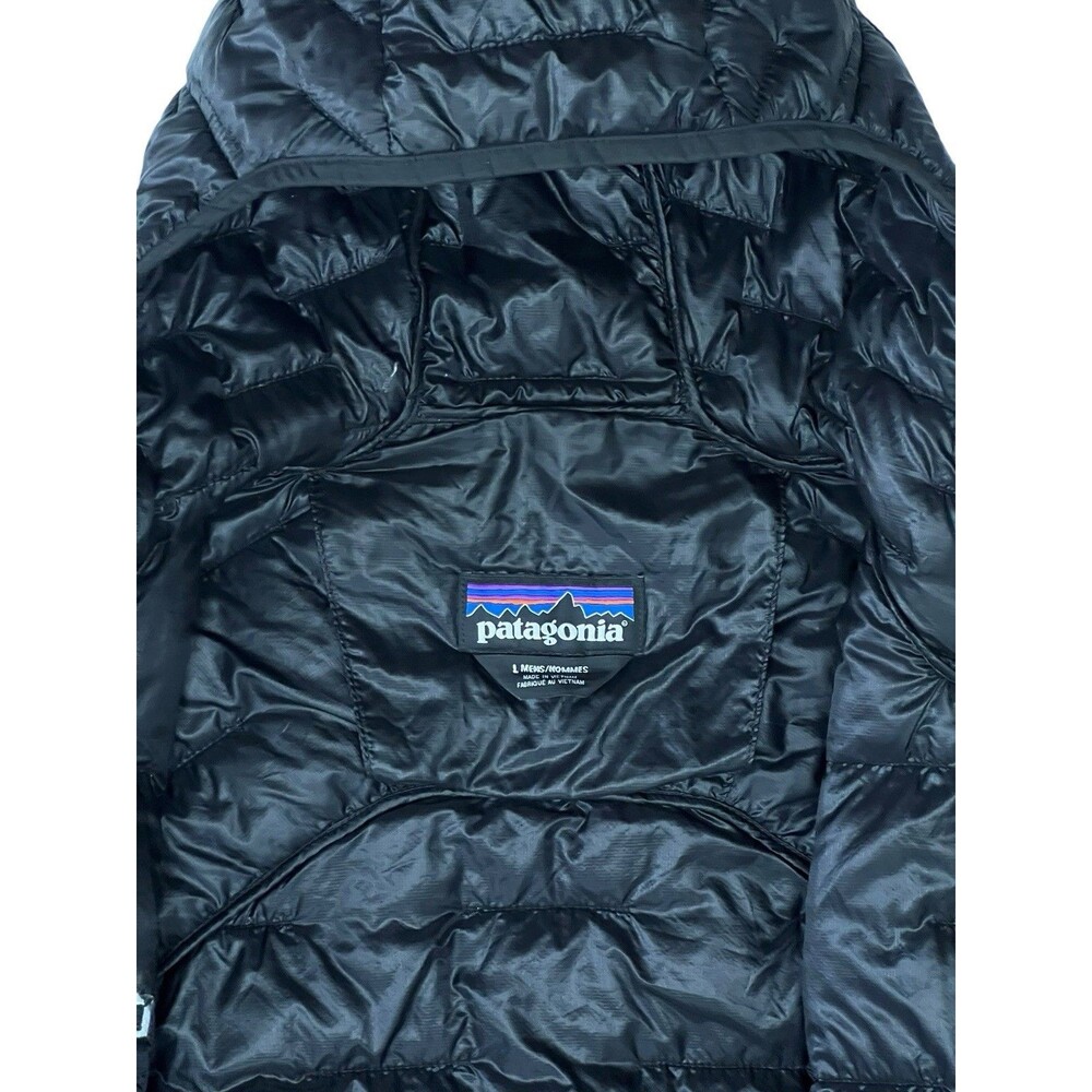 Patagonia Micro Puff Hoody Jacket Black US Ski Team Men’s Large Lightweight - Picture 10 of 11